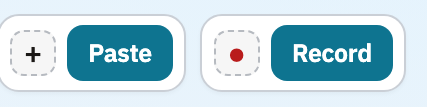CadenceXL Paste and Record controls on the web